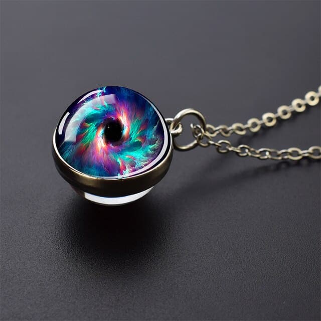 Horsehead Nebula Necklace Galaxy Space Planet Jewelry Glass Ball Necklace Astronomy Gift