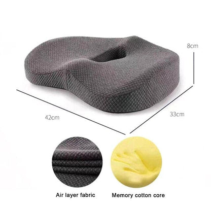 New Premium Soft Hip Support Pillow Memory Foam Massage Chair Mat for Home Coccyx Orthopedic Pillow for Office Car Durable