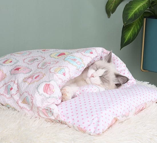 Sleeping Bag Cats Bed