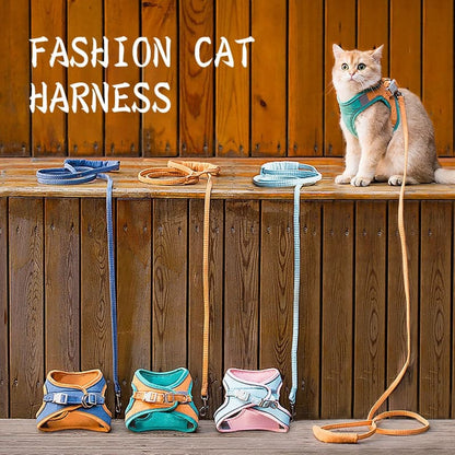 Cat Vest Harness and Leash Set