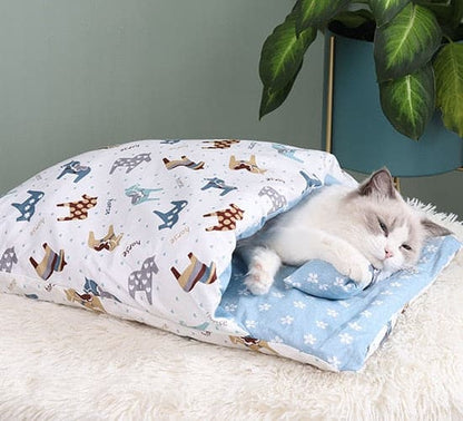 Sleeping Bag Cats Bed