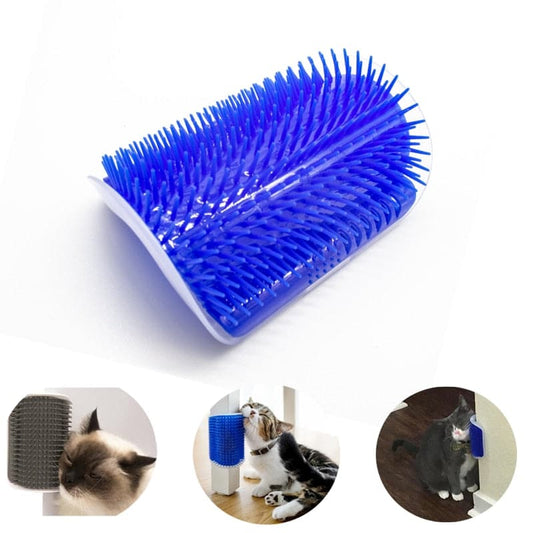 Pet cat Self Groomer Grooming Tool Hair Removal Brush Comb for Dogs Cats Hair Shedding Trimming Cat Massage Device with catnip