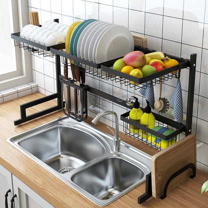 Stainless Steel U-shaped Kitchen Dish Rack