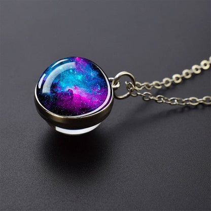 Horsehead Nebula Necklace Galaxy Space Planet Jewelry Glass Ball Necklace Astronomy Gift