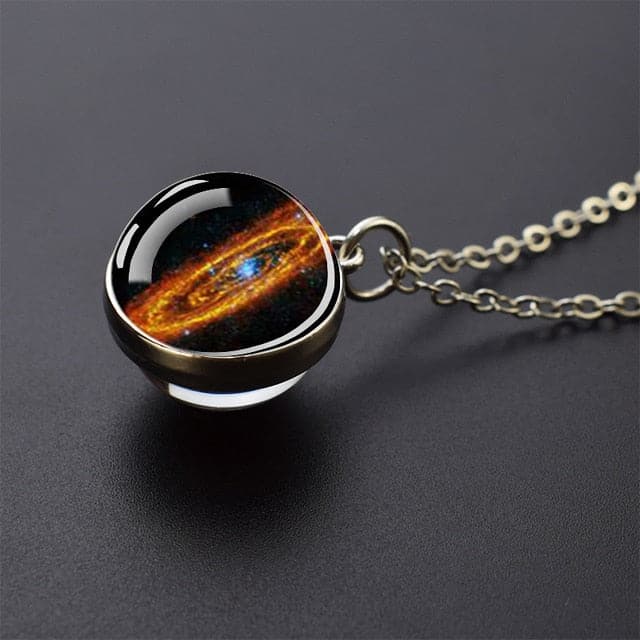 Horsehead Nebula Necklace Galaxy Space Planet Jewelry Glass Ball Necklace Astronomy Gift