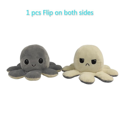 Reversible Flip Octopus Stuffed Plush Doll