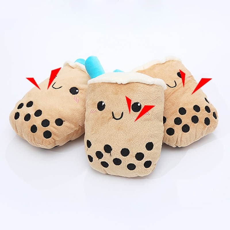 Milk Tea Shaped Pet Plush Toy