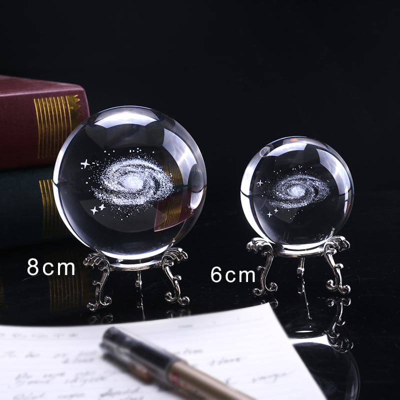 6/8cm Minarature Galaxy 3D Crystal Ball