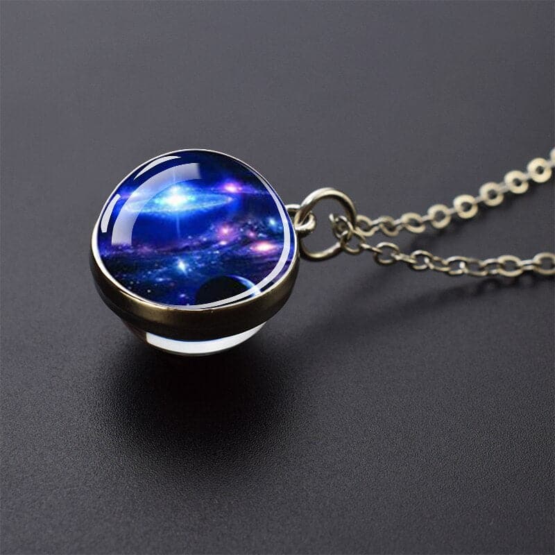 Horsehead Nebula Necklace Galaxy Space Planet Jewelry Glass Ball Necklace Astronomy Gift