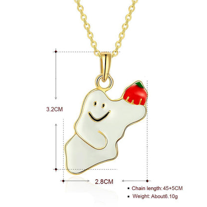 Cute Halloween Ghost Necklace