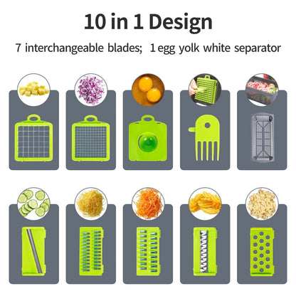 NEOHEXA™ - 10 in 1 Multifunctional Cutter Shredder Slicer