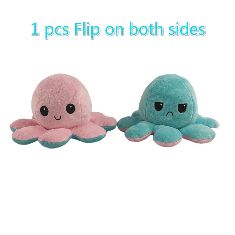 Reversible Flip Octopus Stuffed Plush Doll