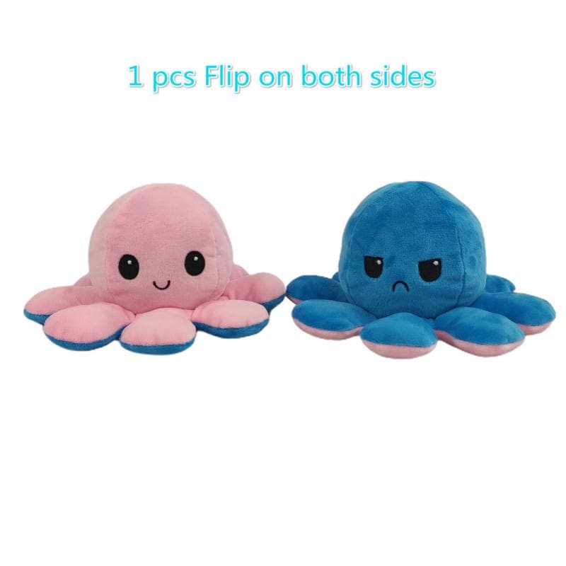 Reversible Flip Octopus Stuffed Plush Doll