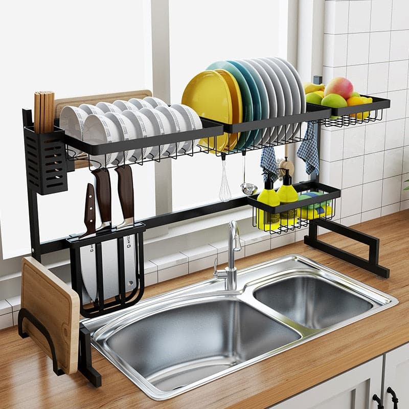 Stainless Steel U-shaped Kitchen Dish Rack