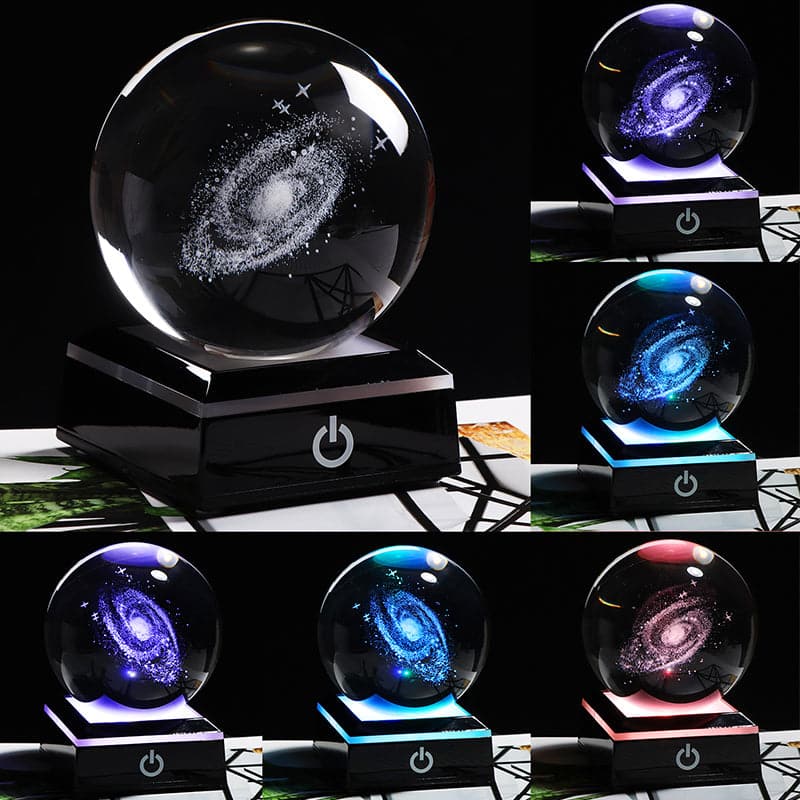 6/8cm Minarature Galaxy 3D Crystal Ball