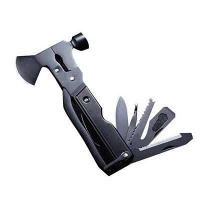 8 in 1 Hatchet with Knife Axe Hammer Saw Screwdriver Pliers Bottle Opener Multitool Camping Accessories Survival Gear Equipment