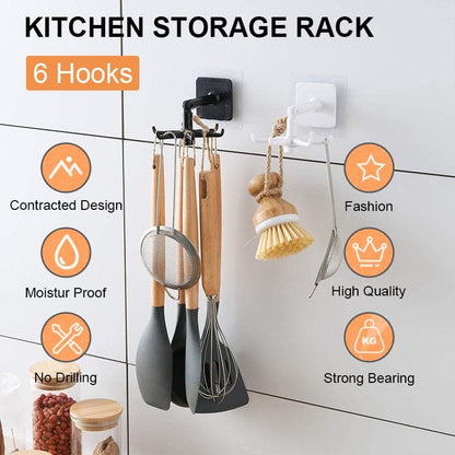 Kitchen Hook Organizer 360 Degrees Rotatable