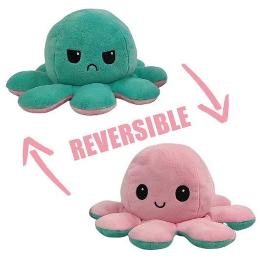 Reversible Flip Octopus Stuffed Plush Doll