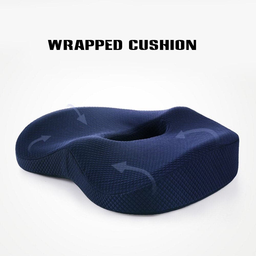 New Premium Soft Hip Support Pillow Memory Foam Massage Chair Mat for Home Coccyx Orthopedic Pillow for Office Car Durable