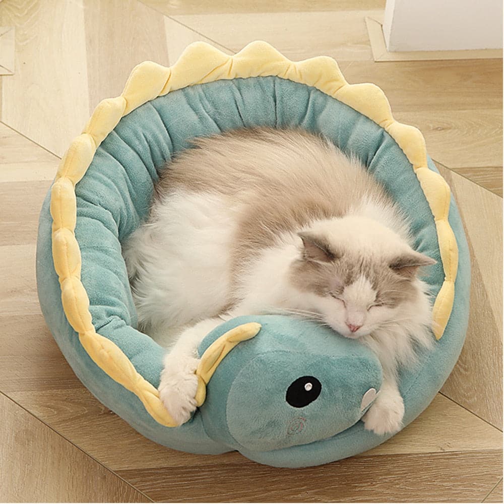 Cute Dinosaur Cat Bed