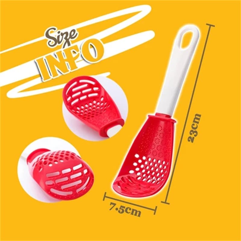 Multifunctional Heat-Resistant Cooking Spoon