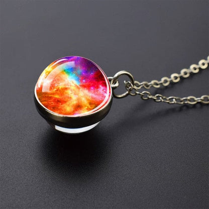 Horsehead Nebula Necklace Galaxy Space Planet Jewelry Glass Ball Necklace Astronomy Gift