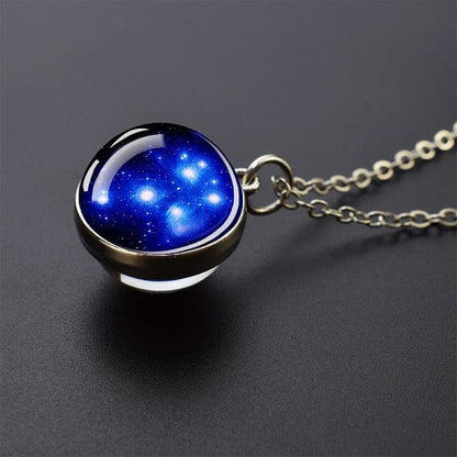 Horsehead Nebula Necklace Galaxy Space Planet Jewelry Glass Ball Necklace Astronomy Gift