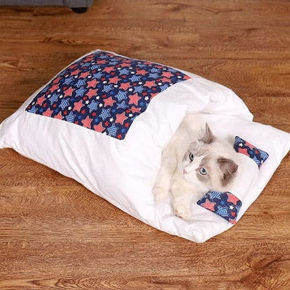 Sleeping Bag Cats Bed