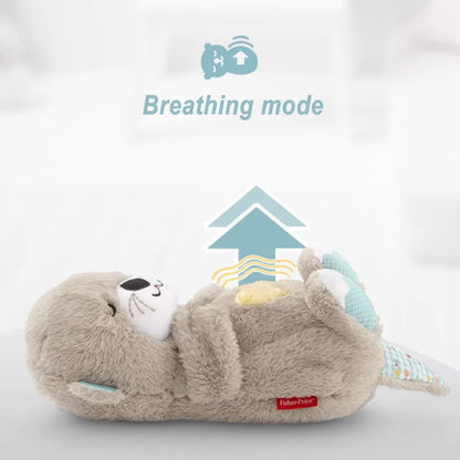 Schlummerotter Sleep Baby Plush Toys for Newborn Baby Infant Little Lamb Plush Gift Breathing Schlummer Otter Music Appease Gift