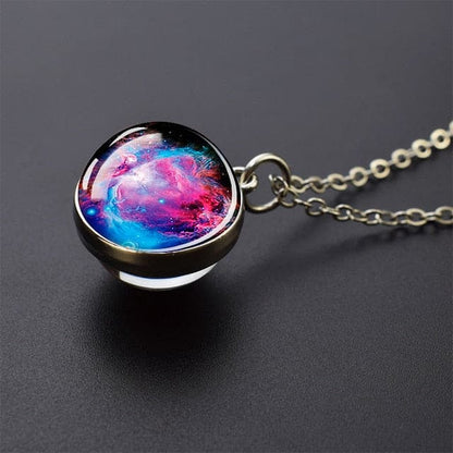 Horsehead Nebula Necklace Galaxy Space Planet Jewelry Glass Ball Necklace Astronomy Gift