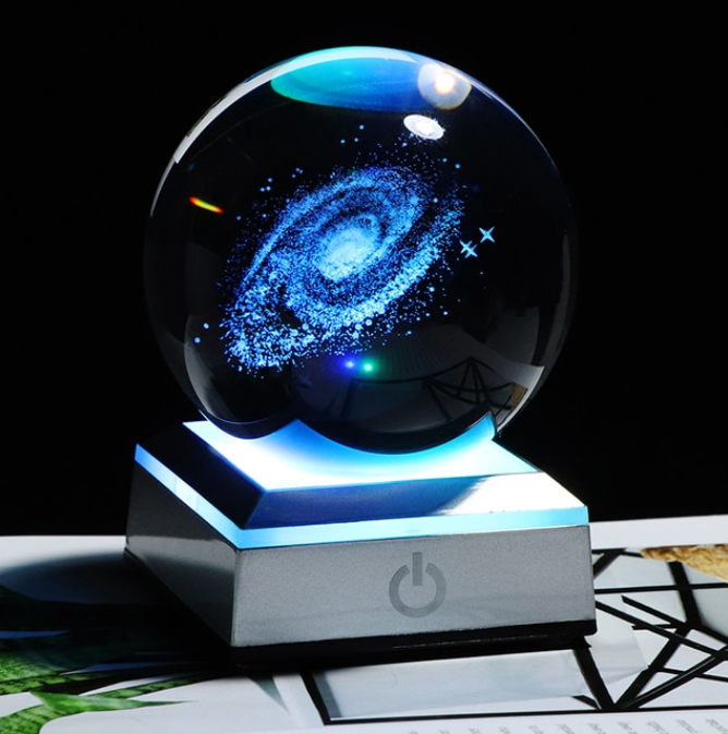 6/8cm Minarature Galaxy 3D Crystal Ball