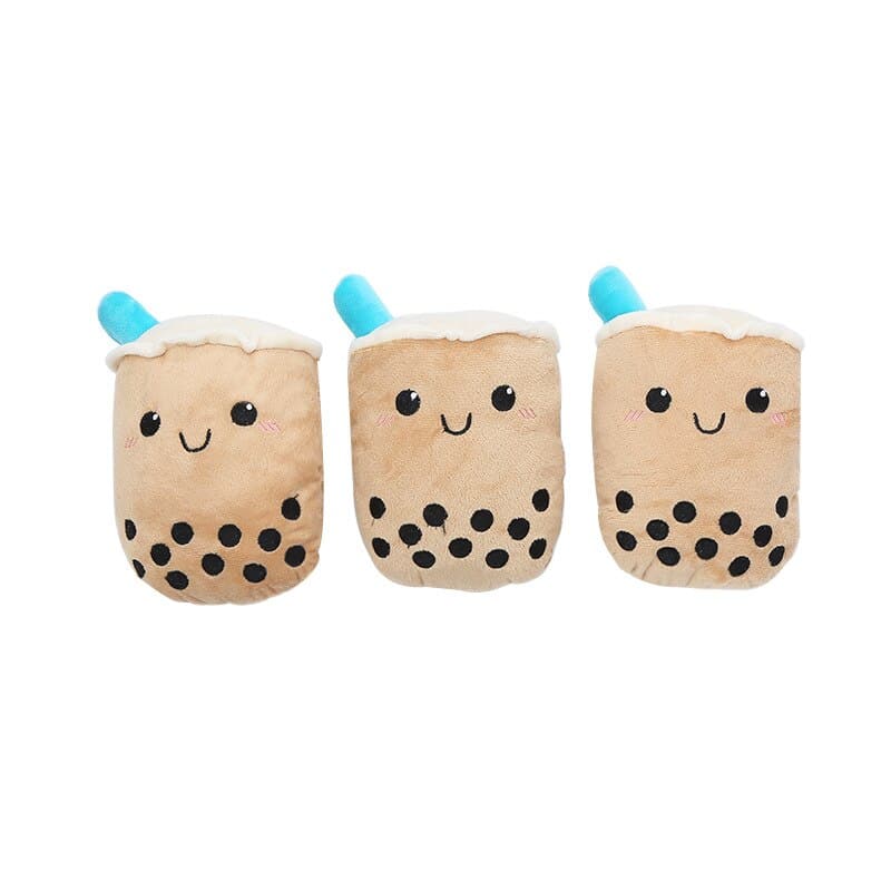 Milk Tea Shaped Pet Plush Toy