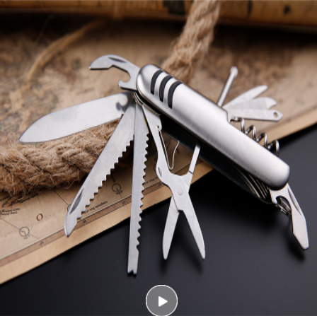 Portable 10 in one Multi-function Outdoor Folding Survival Knives