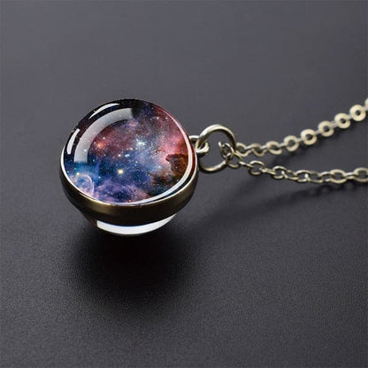 Horsehead Nebula Necklace Galaxy Space Planet Jewelry Glass Ball Necklace Astronomy Gift